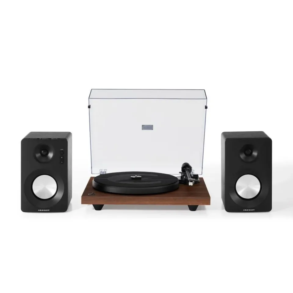 Crosley KT6101 skivspelare valnöt med högtalare