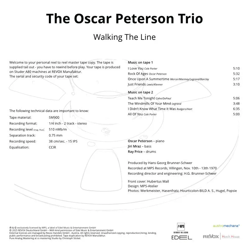 Revox Walking The Line masterband 1/4 tum CCIR jazz
