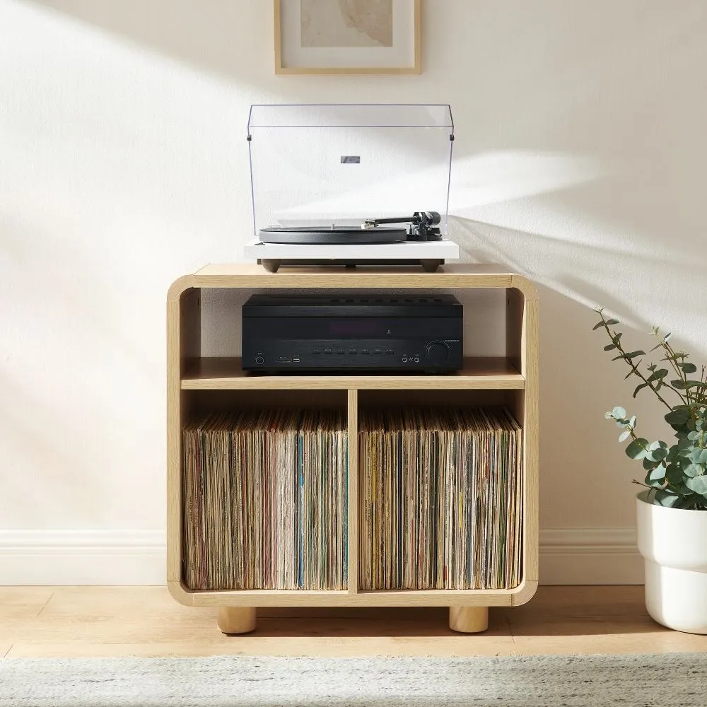 Crosley Zoe skivspelarbord ask vinylförvaring
