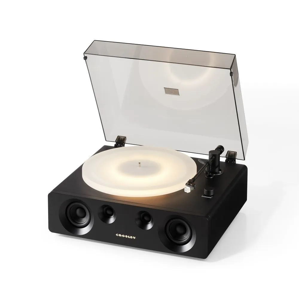 Crosley Luminate skivspelare svart remdrift 33 varv