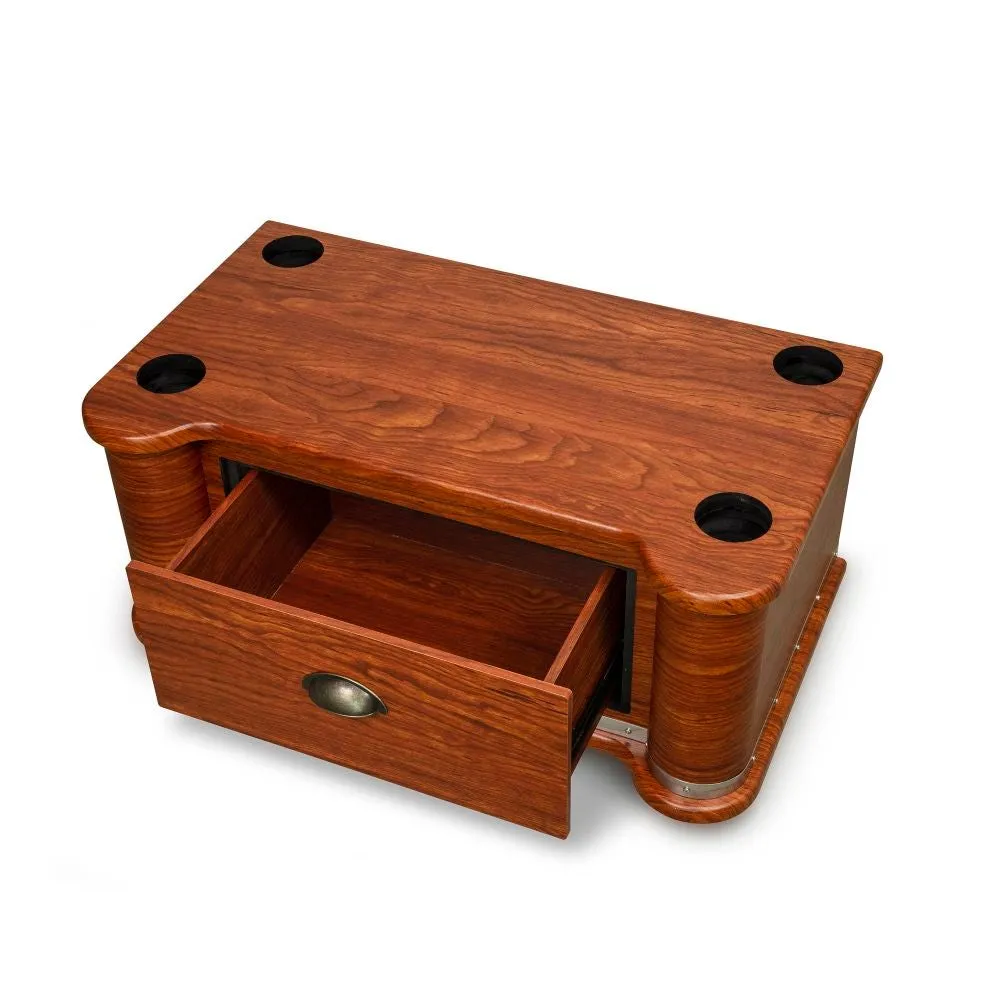 Crosley jukeboxstativ valnöt full-size trä